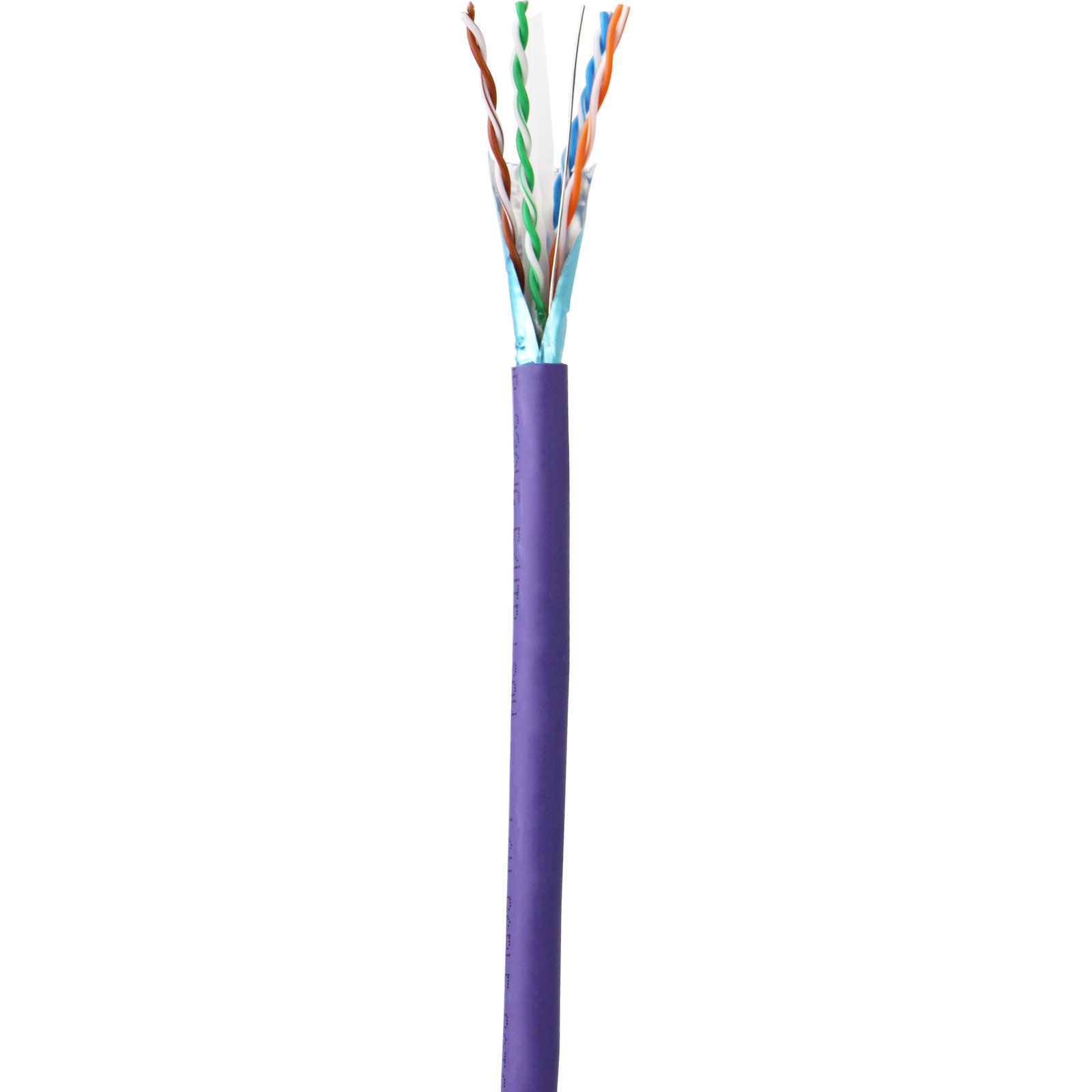 Câble à paire torsadée blindée F/UTP de catégorie 6 LSOH - Violet - 305m