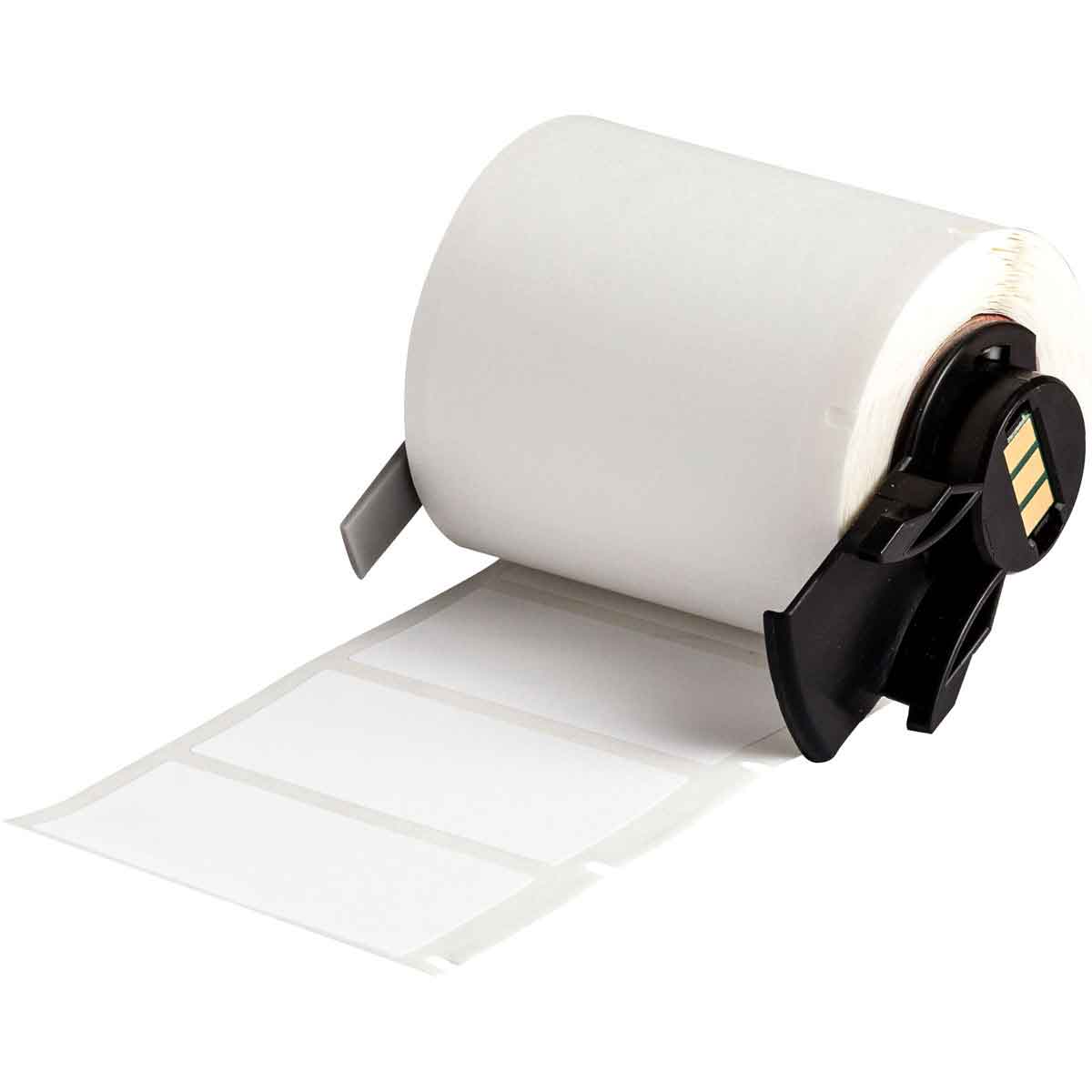 Étiquettes d'identification générale en polyester blanc mat pour étiqueteuses BMP61, M611 et TLS2200