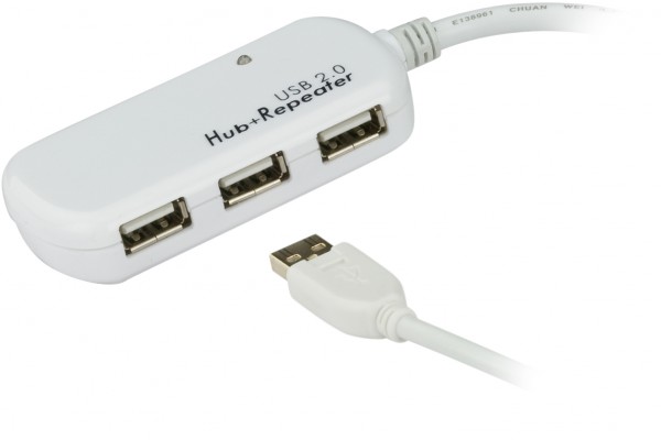 ATEN UE2120H rallonge amplifiée USB 2.0 12M + hub 4 Port