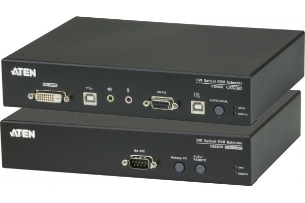 Aten CE680 extendeur DVI-D/USB sur 1 fibre monomode LC 600m