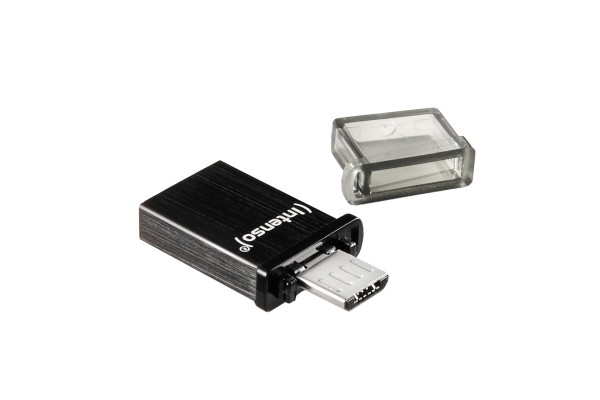 INTENSO Clé USB 2.0 Mini Mobile Line USB + Micro USB - 8 Go
