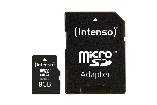 INTENSO Carte MicroSDHC Class 4 - 8 Go