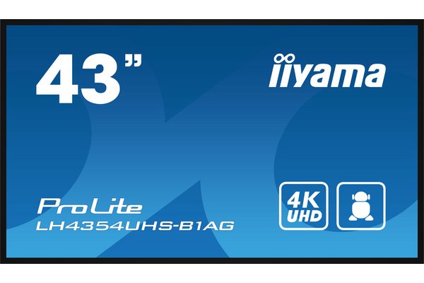 IIYAMA- Afficheur professionnel 43   LH4354UHS-B1AG