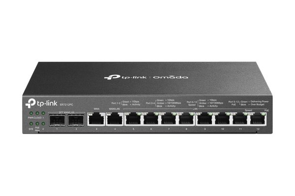 ER7212PC Routeur Omada VPN 4 ports WAN/SFP 8 ports Gigabit PoE