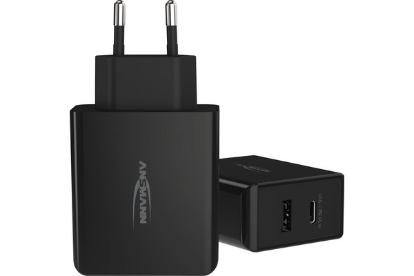 CHARGEUR SECTEUR 2 PORTS USB + TYPE C POWER DELIVERY 65 W
