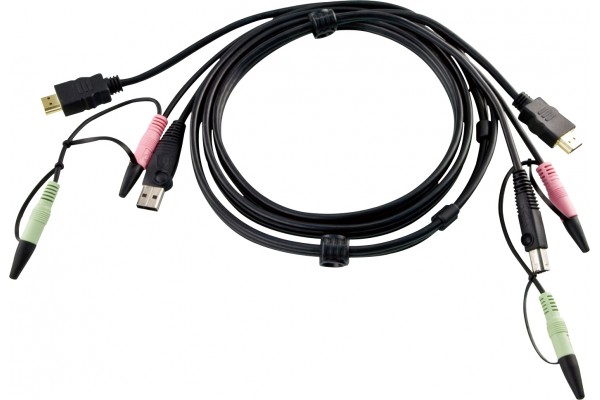 ATEN 2L-7D02UH Cable combiné pour KVM HDMI USB Audio - 1,8m