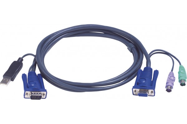 Cable kvm ATEN 2L-5503UP VGA-USB-PS2 - 3,00M