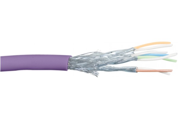 DEXLAN câble monobrin S/FTP CAT7 violet LS0H RPC Dca - 100 m