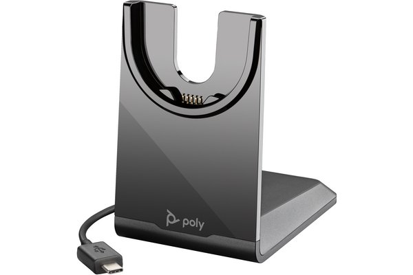 POLY Voyager Focus 2 UC USB-C-C + stand pour PC/GSM USB-C/A