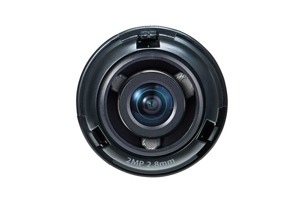1/2.8   2M CMOS with a 2.8mm fixed focal lens, FoV: H: 107.4°, V: 62.2