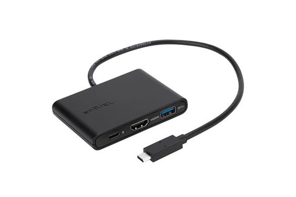 TARGUS Adaptateur USB-C vers HDMI/USB-C/USB-A avec alimentation  - Noir