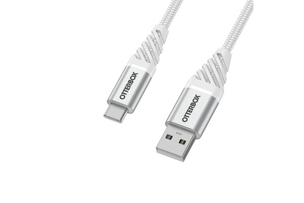 OtterBox Premium - Câble USB - USB-C (M) pour USB (M) - 3 m - blanc nuage