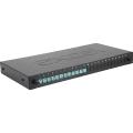 Panneau fibre 24 voies OM3 Enbeam 12 LC DX avec cache 24F - Turquoise