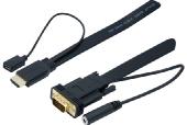 Cordon / convertisseur HDMI vers VGA+ audio - 1,80M