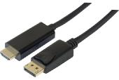 Cordon DisplayPort 1.2 vers HDMI® 1.4 noir - 3m