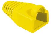 Manchon RJ45 jaune snagless diamètre 6,5 mm (sachet de 10 pcs)