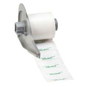 Etiquettes en polyester pré-imprimées avec en-tête TESTED pour étiqueteuse BMP71
