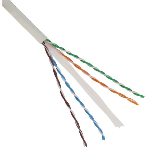 Câble à paires torsadées non blindées U/UTP de catégorie 6 LSOH - Blanc