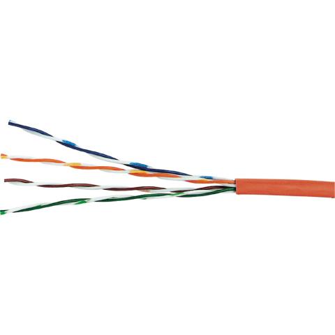 Câble de catégorie 5E U/UTP Dca LS0H, Boîte de 305m - Orange