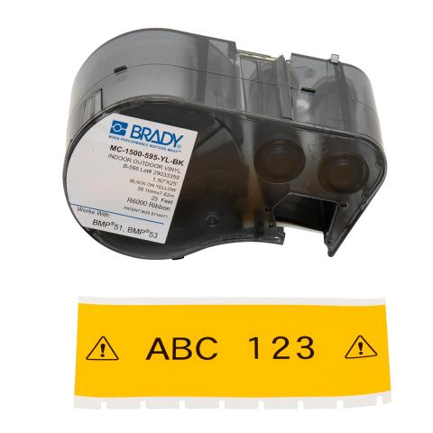 Etiquettes en vinyle pour utilisation en intérieur/extérieur pour étiqueteuse BMP51 et BMP53
