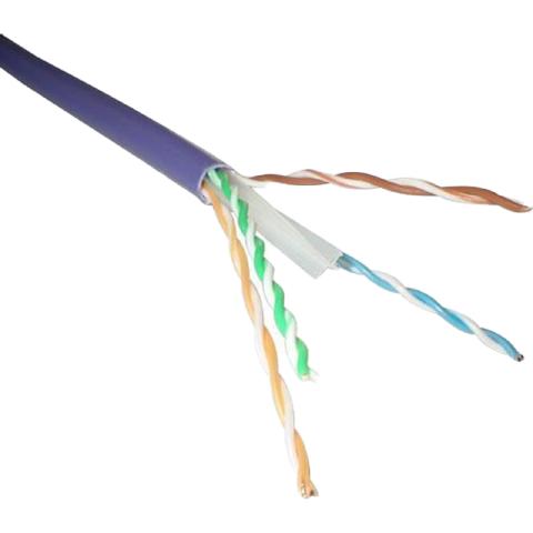 Câble à paires torsadées non blindées U/UTP de catégorie 6 LSOH - Violet - touret 500m